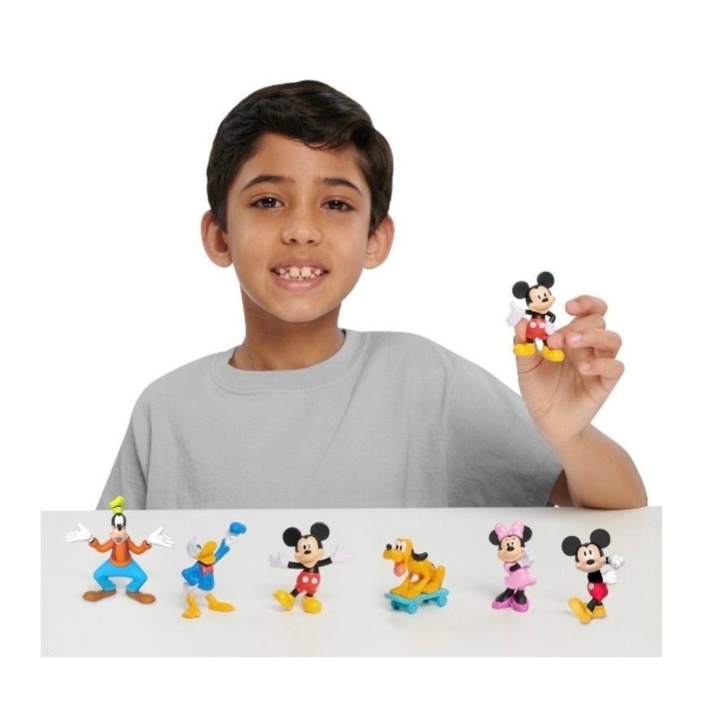 7 PCS Disney Collectible Set Junior Mickey Mouse Minnie‎ Pluto Donald Goofy - Picture 2 of 3